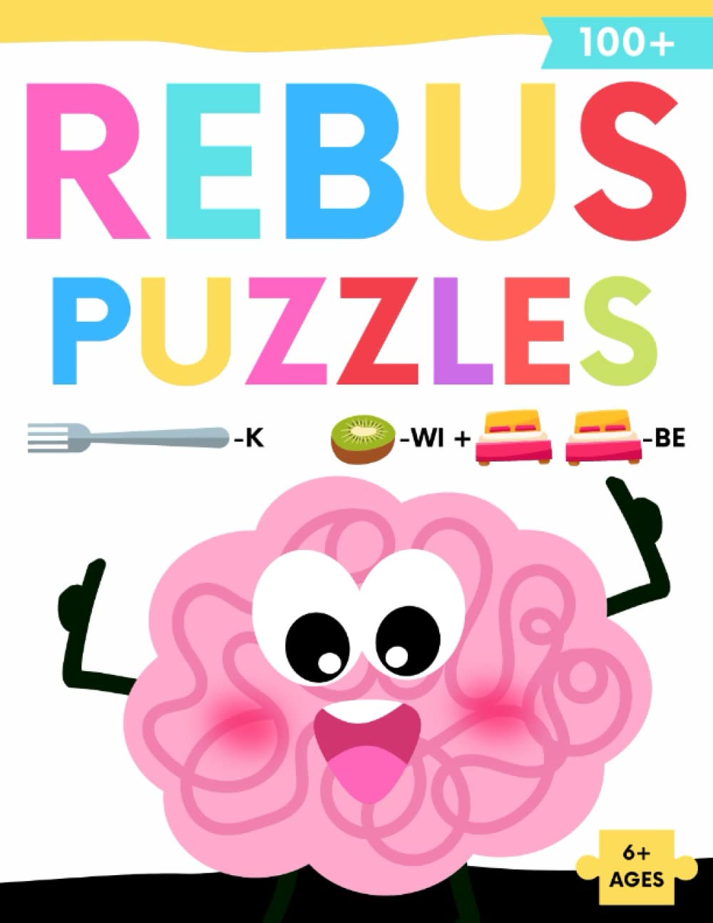 Rebus Puzzles For Kids: Brain Stimulating Activity Book with Word Picture Puzzle, Easy and Medium Challenge Puzzle Book