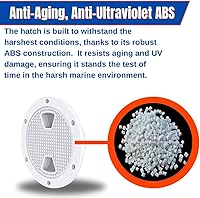 Vista 4 de SEAFLO Escotilla de inspección circular antideslizante blanca de 4" a 8" con cubierta desmontable