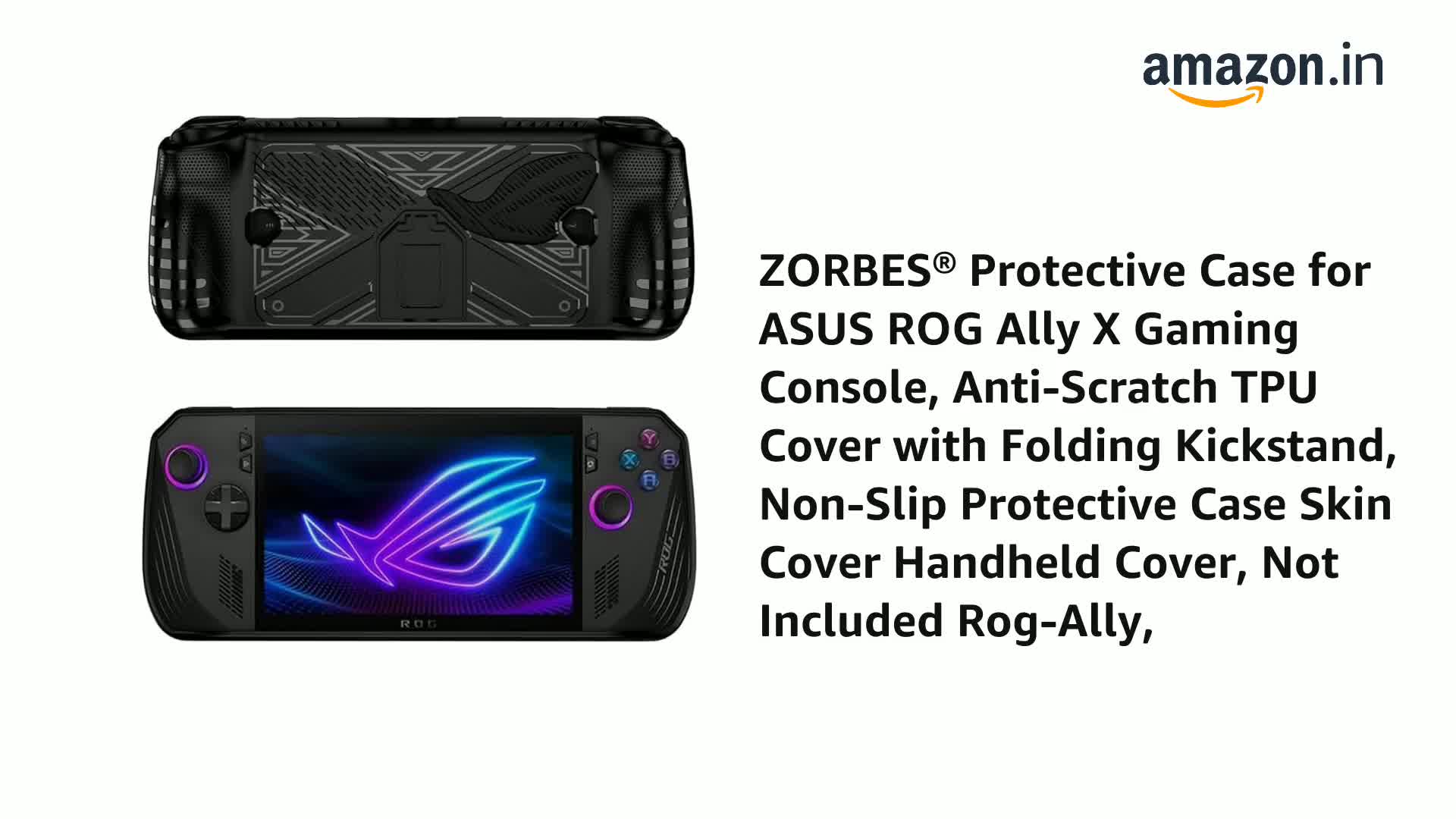 ZORBES® Protective Case for ASUS ROG Ally X Gaming Console, Anti 