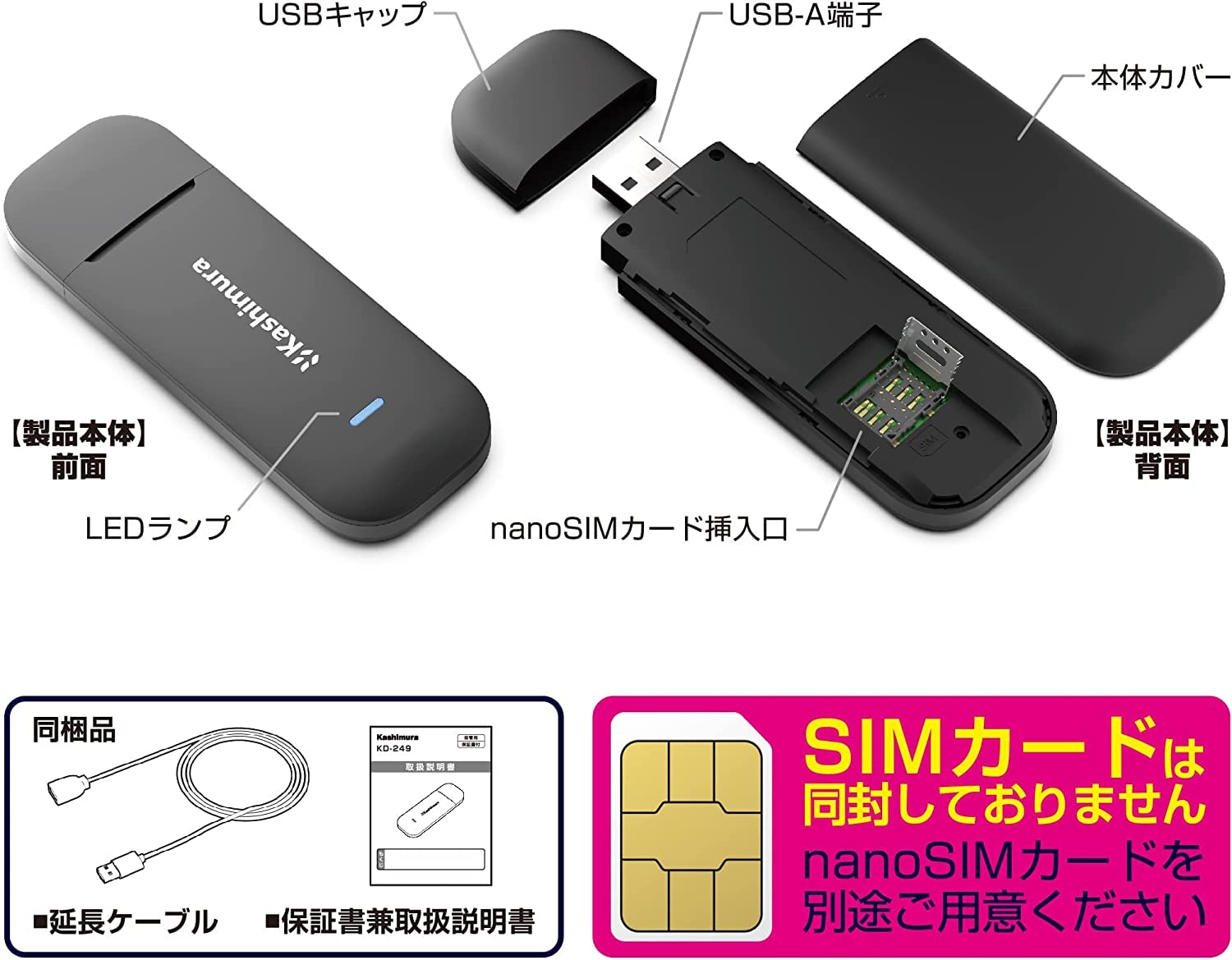 Amazon.co.jp: カシムラ（Kashimura）/wi-fiルーター/USB SIMフリー