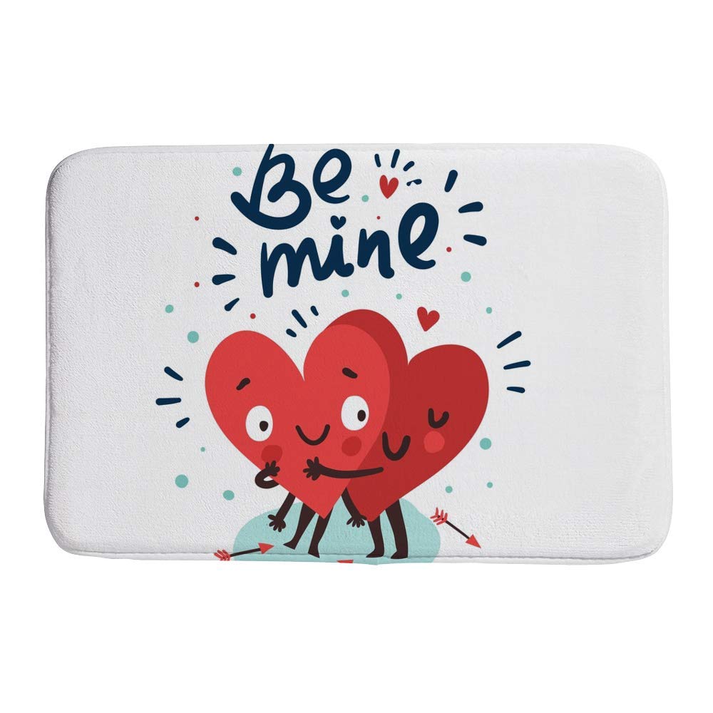 Tapis de bain absorbant et antidérapant rouge 91x61 cm