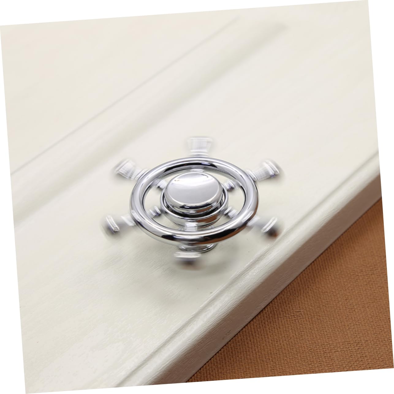 Artibetter 3 Eleganti Pomelli in Argento Per Mobili Armadi E Cassetti Lunghezza Vite 2 5 Cm
