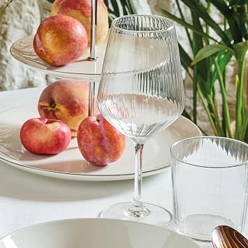 Tognana Aura Set of 6 500ml Glass Goblets, Clear