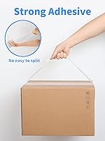 Vista 3 de JARLINK Cinta de embalaje transparente (12 rollos), cinta de embalaje resistente para embalaje de envío, sellado en movimiento, 1.88 pulgadas