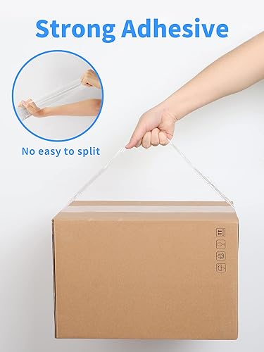 Miniatura 3 de JARLINK Cinta de embalaje transparente (12 rollos), cinta de embalaje resistente para embalaje de envío, sellado en movimiento, 1.88 pulgadas de