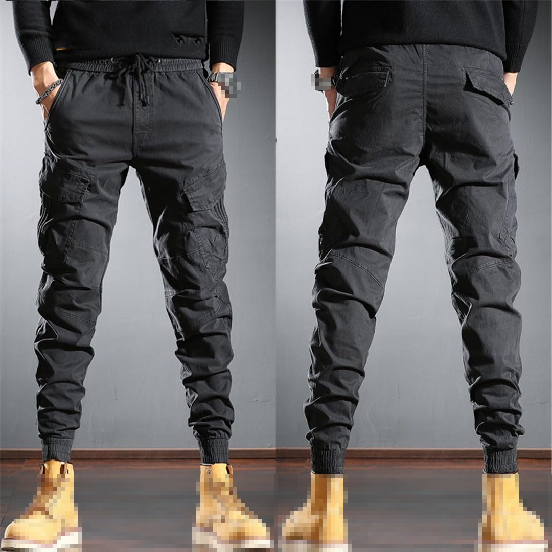 Vogrtcc Hombres Pantalones Cargo Tácticos Joggers Casual Slim Fit Pantalones