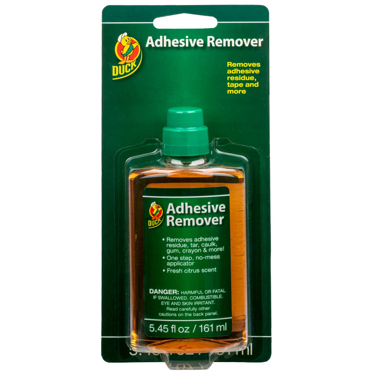 Duck Brand 527263 Adhesive Remover 5.45Ounce Bottle with Scraper Cap