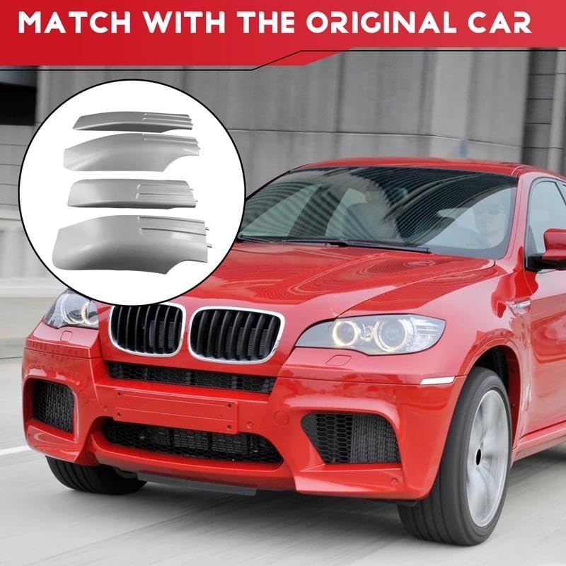 Cache-embouts de barres de toit BMW E71 E72 X6 cache plastique extérieur protection de toit - 4