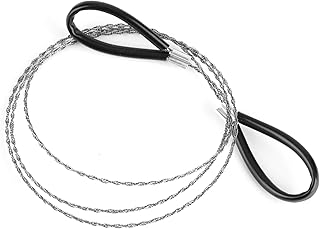 Steel Wire Saw Scroll, Emergency Camping Hunt Survival Chainsaw, Outdoor Survival Wire for Bushcraft Gear Hunting Hiking Tree Cutting