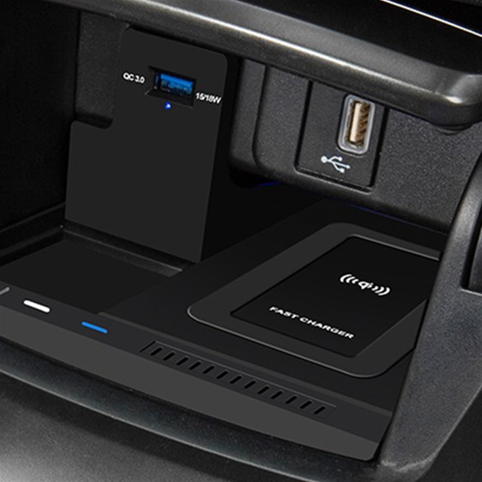 Caricabatterie for telefono con ricarica wireless Qi for auto