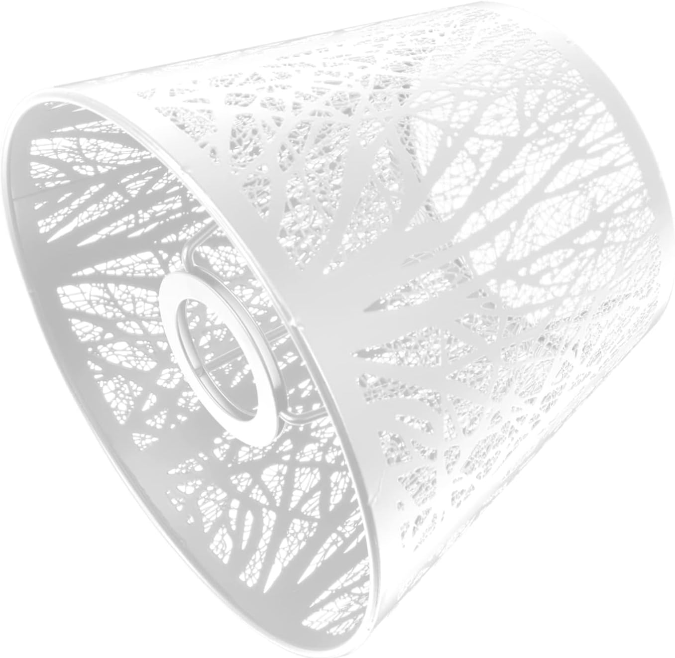 Toyvian 1pc Iron Tree Shadow Projector Lampshade Light Cover for Desktop Decor Easy Installation White Finish Sturdy Iron Material for Long-term Use