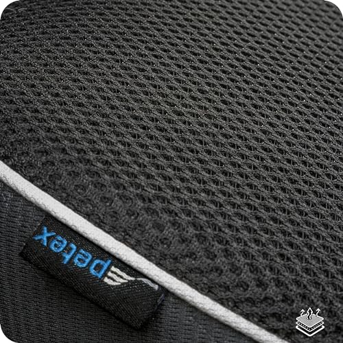 PETEX Auto-Kindersitz Basic i-Size Norm nach ECE R129 für Kinder von ca. 100-150 cm, höhenverstellbarer Kinderautositz in grau, 1 Stück