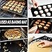 RENOOK Grill Mat, Heavy Duty 600 Degree Non Stick BBQ Mats, Easy to Clean & Reusable, Gas Charcoal Electric Griling Accessories, Best for Outdoor Barbecue Baking and Oven Liner, Set of 2, 20 x17-Inch