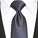 KissTies Mens Navy Patriot Blue White Dot Tie Set Necktie + Gift Box
