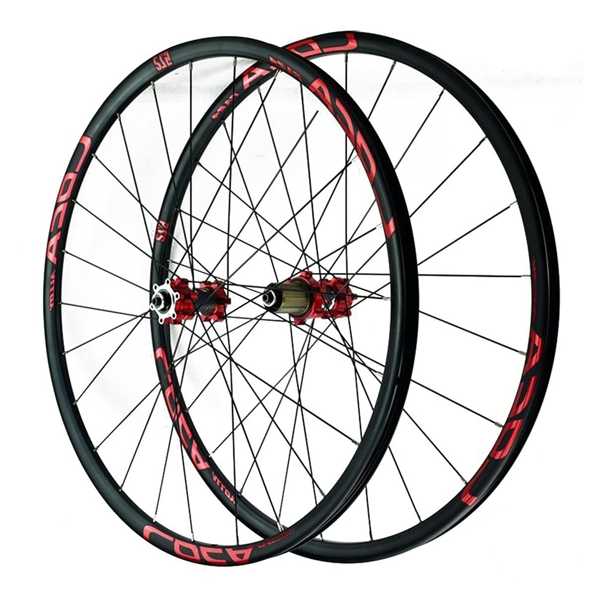 ZFF Mountain Bike Ruote 26/27,5/29 Pollici, Lega di Alluminio Rim Freno A Disco Ruote MTB, Rilascio Rapido Davanti Posteriore Ruote per Bici 7 8 9 10 11 12 velocità Cassetta Ruota Libera