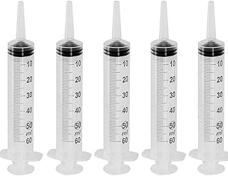60ml Oral Syringes by Terumo - 5 Pack - Catheter Tip, No Needle, FDA Approved, Without Needle, Individually Blister Packed - Medicine Administration for Adults, Infants, Toddlers and Small Pets - Box of 5 Syringes 60cc. - Made in Philippines.