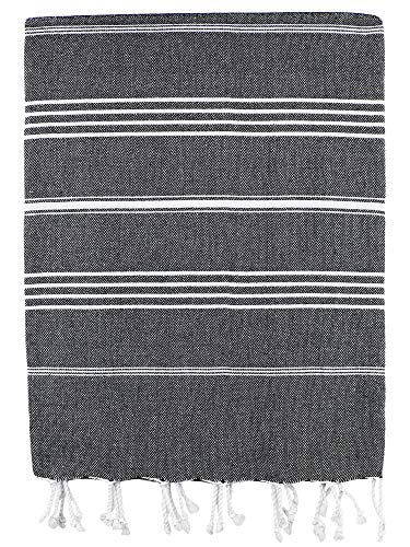 Cotton Ouick Dry and Highly Absorbent Classic Striped Turkish Peshtemal Towel for Multipurpose