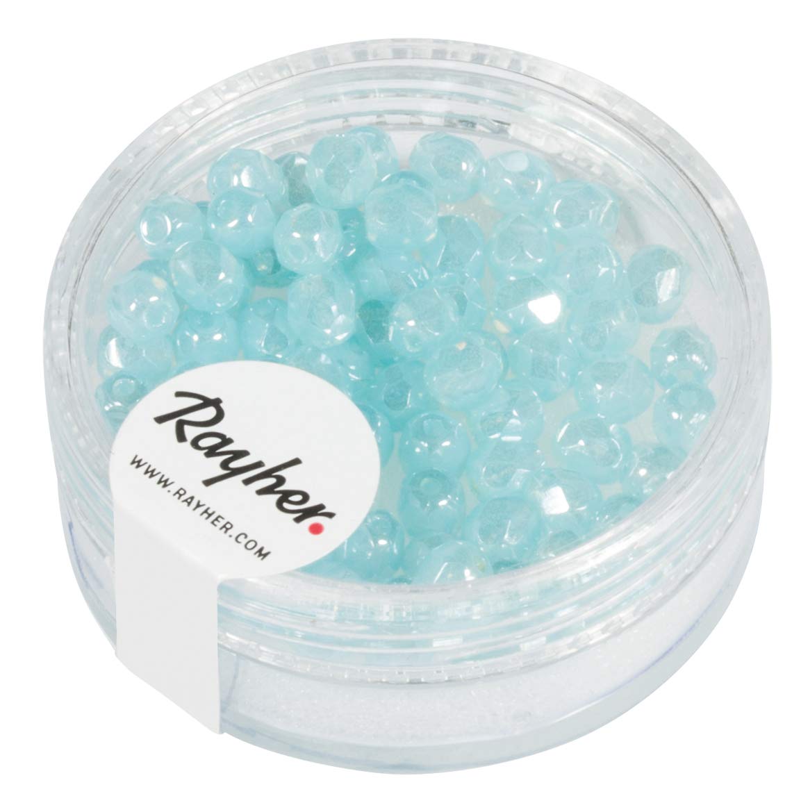 Rayher 14200354 Glass Polished Bead, 4 mm Diameter