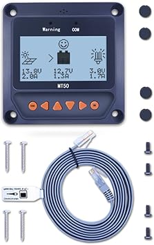EPEVER Remote Meter MT50 Accessory for MPPT Solar Charge Controller 10A/20A/30A/40A Solar Panels DC Input System Accessory