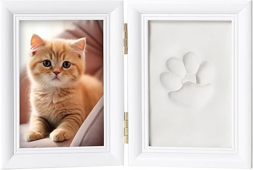 Miniatura 2 de Zaruatu Kit de huellas de huellas de huellas de bricolaje, almohadilla de tinta para perros y gatos, regalos de recuerdo para dueños de mascotas