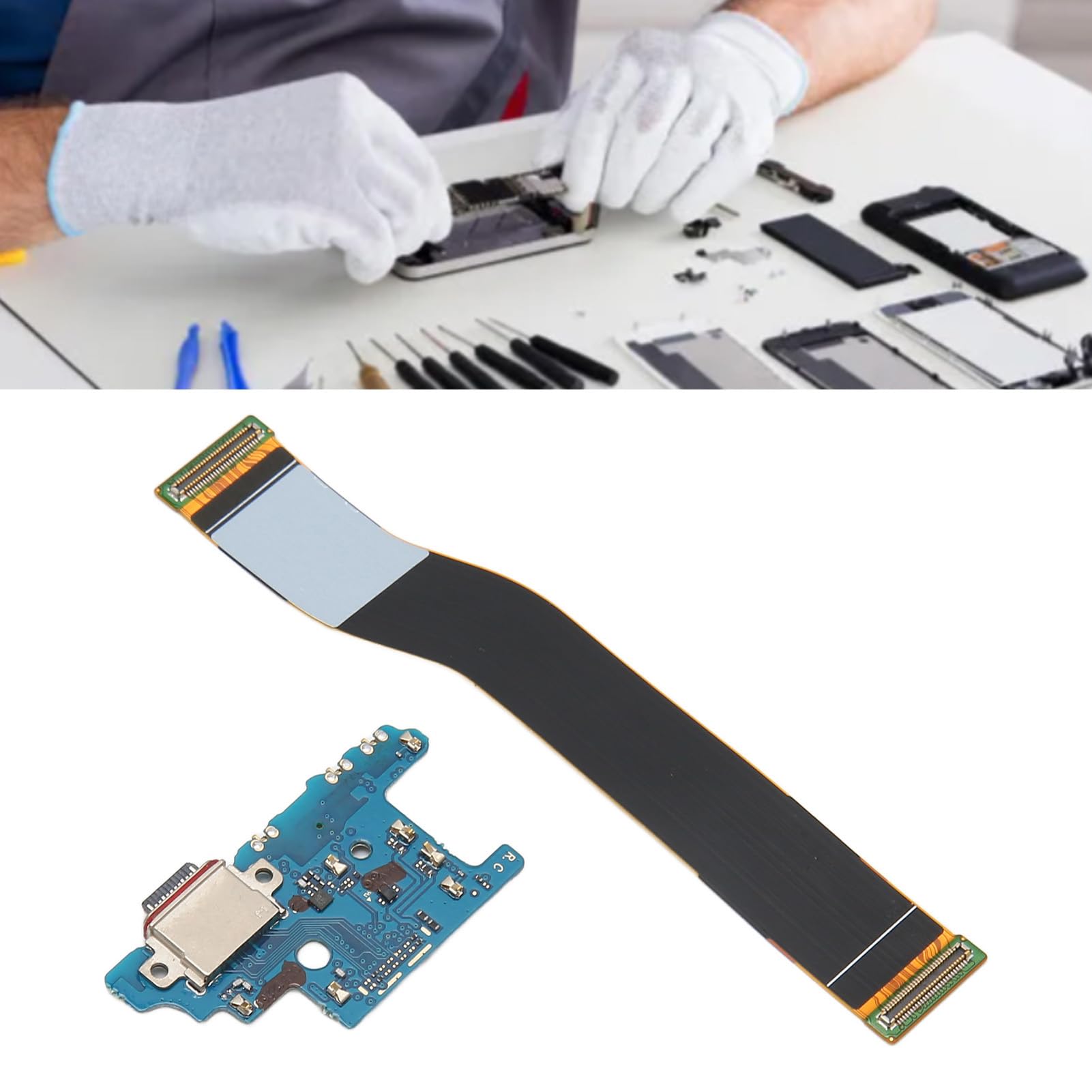 Câble Flexible de la Carte de Connexion du Port de USB pour Galaxy S20 Plus G986B Version UE, Remplacement du Câble Flexible de la Station d'accueil du Chargeur de
