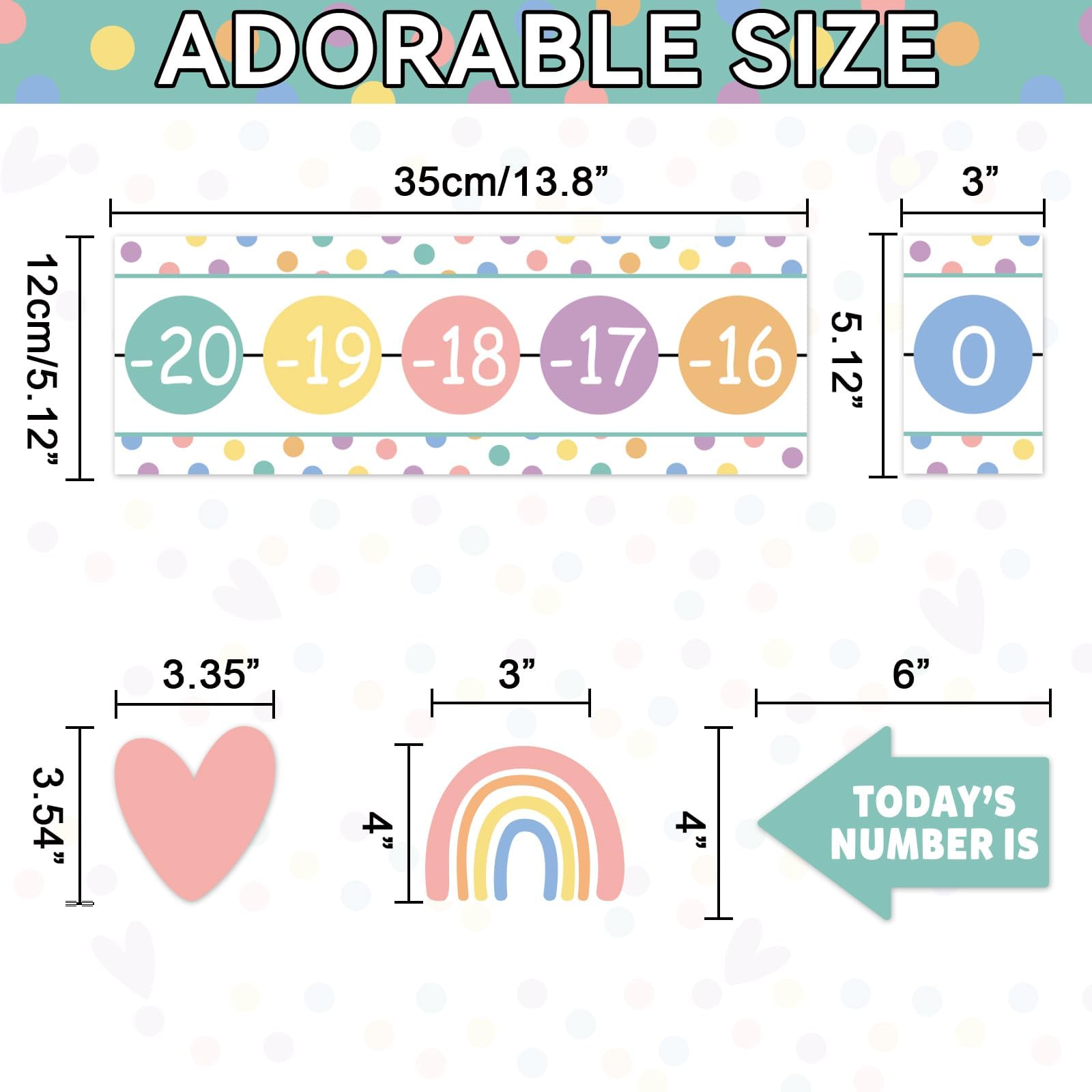 Pinnwand-Bordüre Mit Zahlenlinie –20 Bis 120 – Für Klassenzimmer, Matheunterricht, Bewegliche Berge Design
