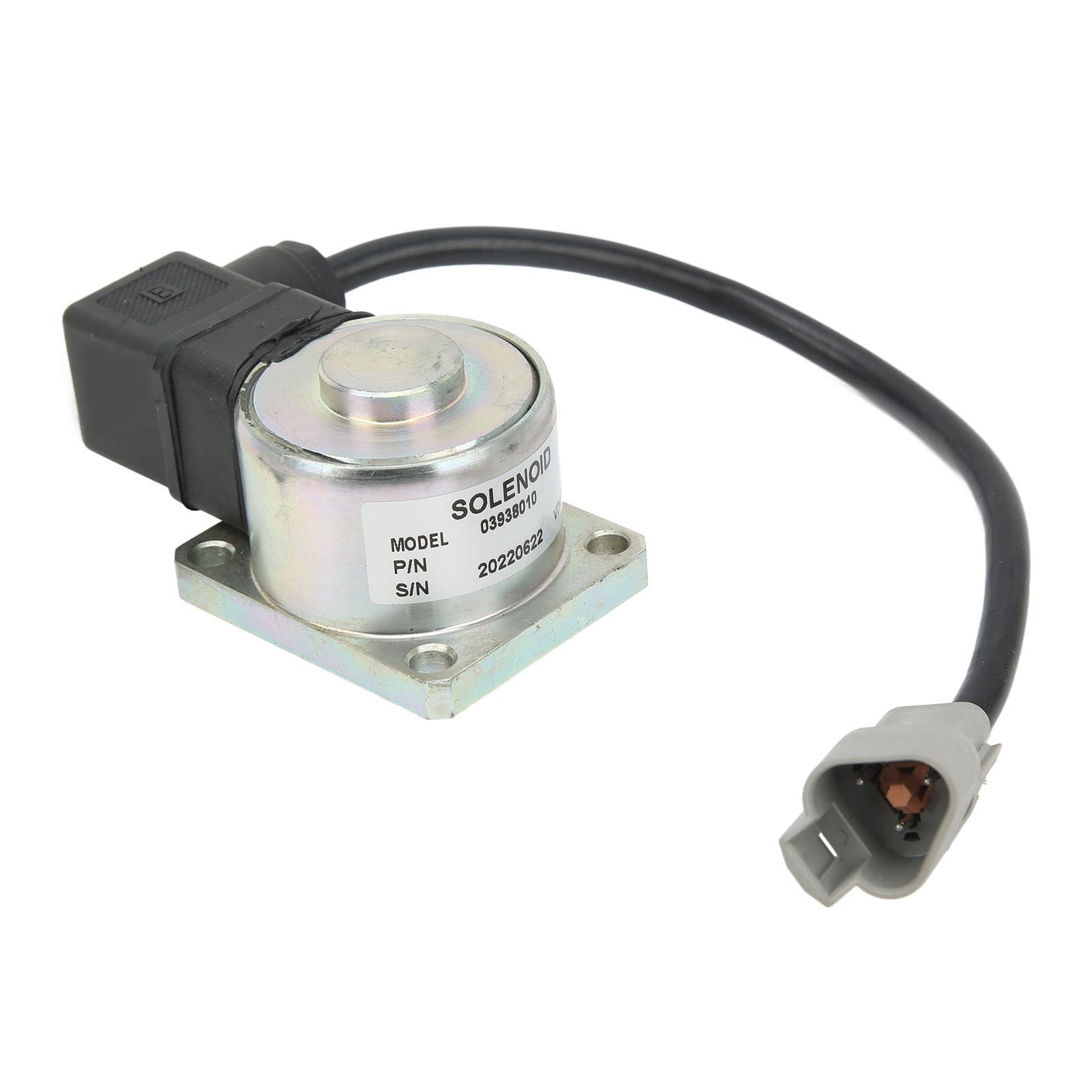 Válvula Solenoide Haofy Flameout, Válvula de Control de Apagado de Parada de 12V, Solenoide de Parada de Apagado de Combustible de Alto Rendimiento para Motor Diésel HATZ LM