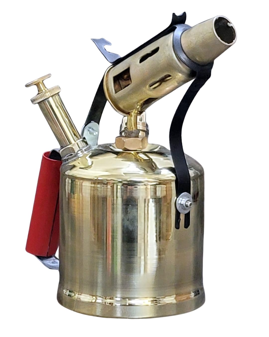 Vintage Style Functional Brass Blow Torch – Antique Kerosene Soldering Tool, Collectible Home Décor Gift.