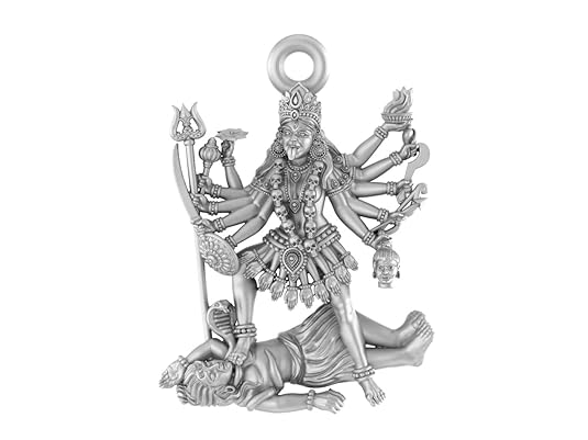 Sterling Silver (92.5% purity) Goddess Kali Maa Pendant for Men & Women Pure Silver Lord Maa Kaali Locket for Good Health & Wealth