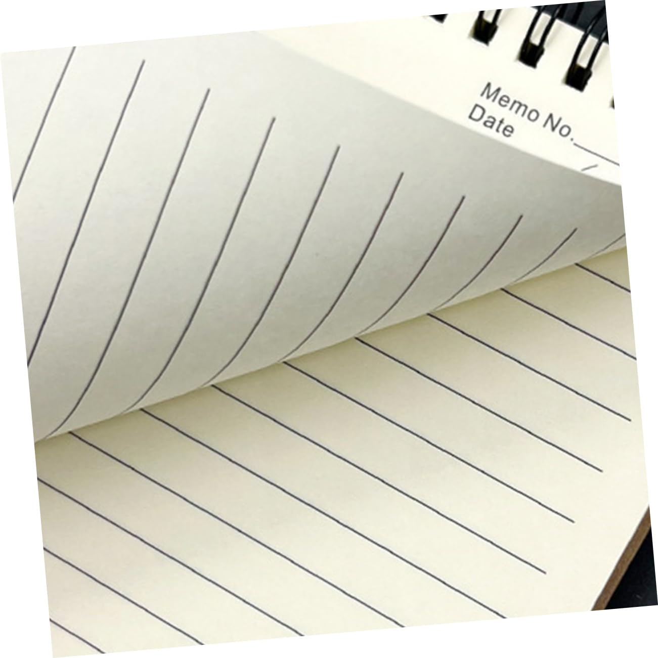 4 Stück-pack Spiralnotizbücher aus Papier, Kaffeefarben, Schlicht
