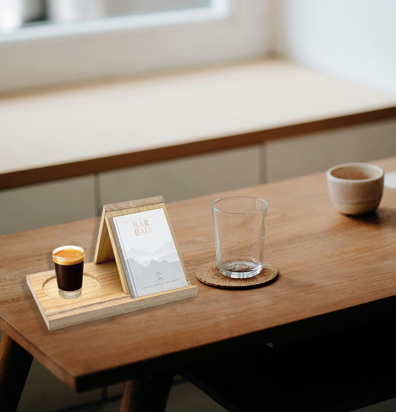 Targetone Leesplank, Driehoek Boekhouder, Premium Houten Valet, Eenvoudige Boekenkast voor Slaapkamer Nachtkastje Bureau Bibliotheek of Tafel Decoratie voor Koffie en Boekenliefhebbers Geschenken
