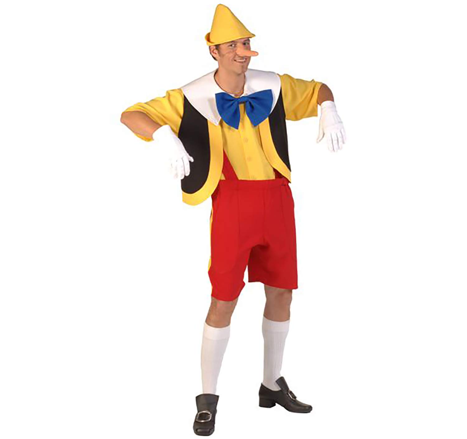Unbekannt Herren Kostüm Pinocchio inkl. Langer Nase bunt Filmheld Fasching (M)