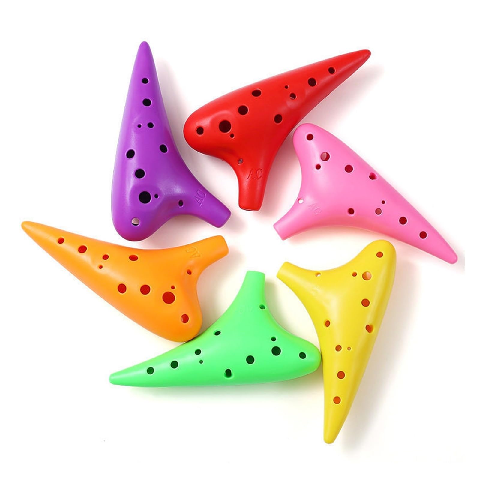 okaryna instrumentu Performance okaryna 12-dołkowy instrument dla początkujących grający na flecie średniotonowym(Color:4)