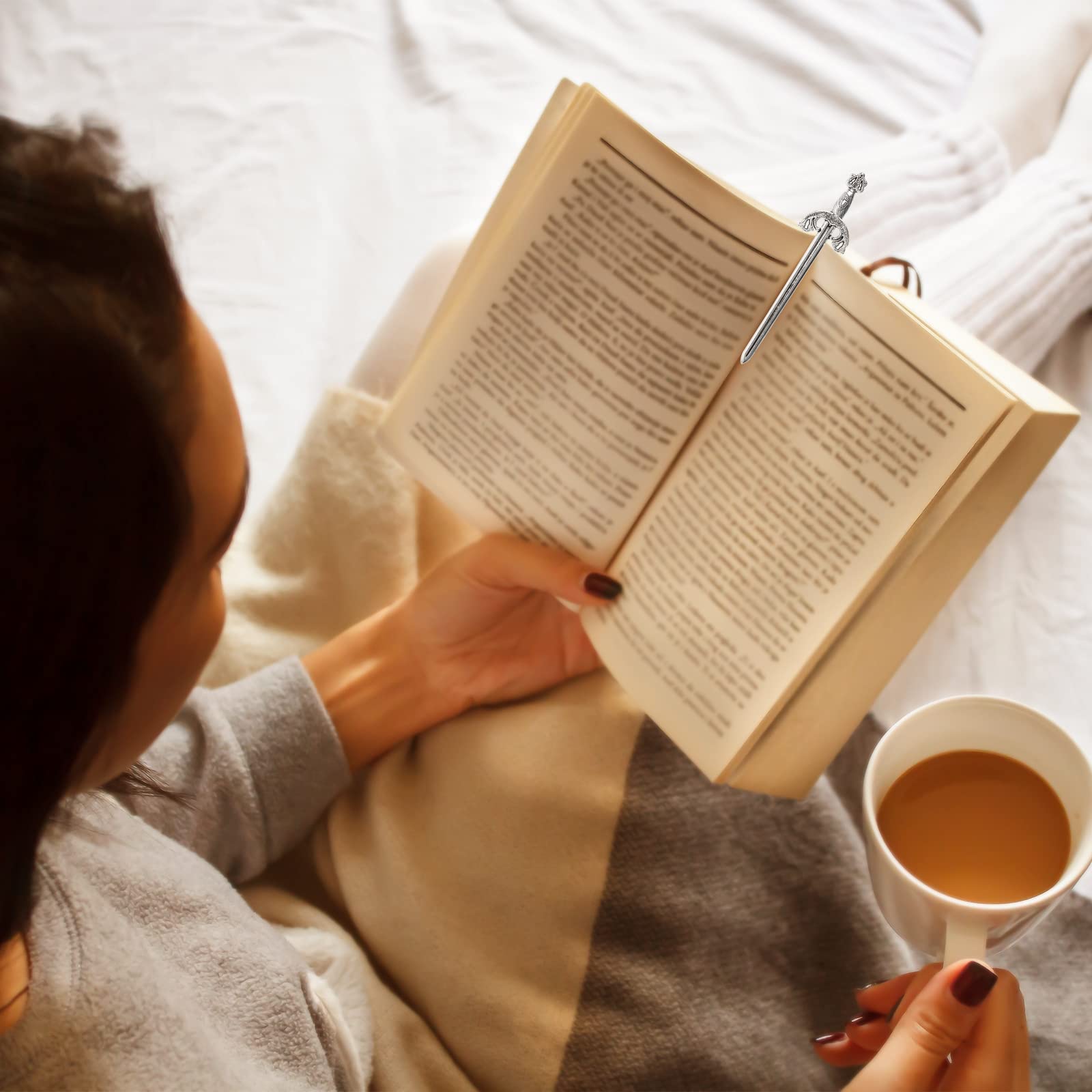 Windspeed Silver Antique Swords Bookmark Set- 40 Pcs, Ancient Sword Pens for Book Lovers