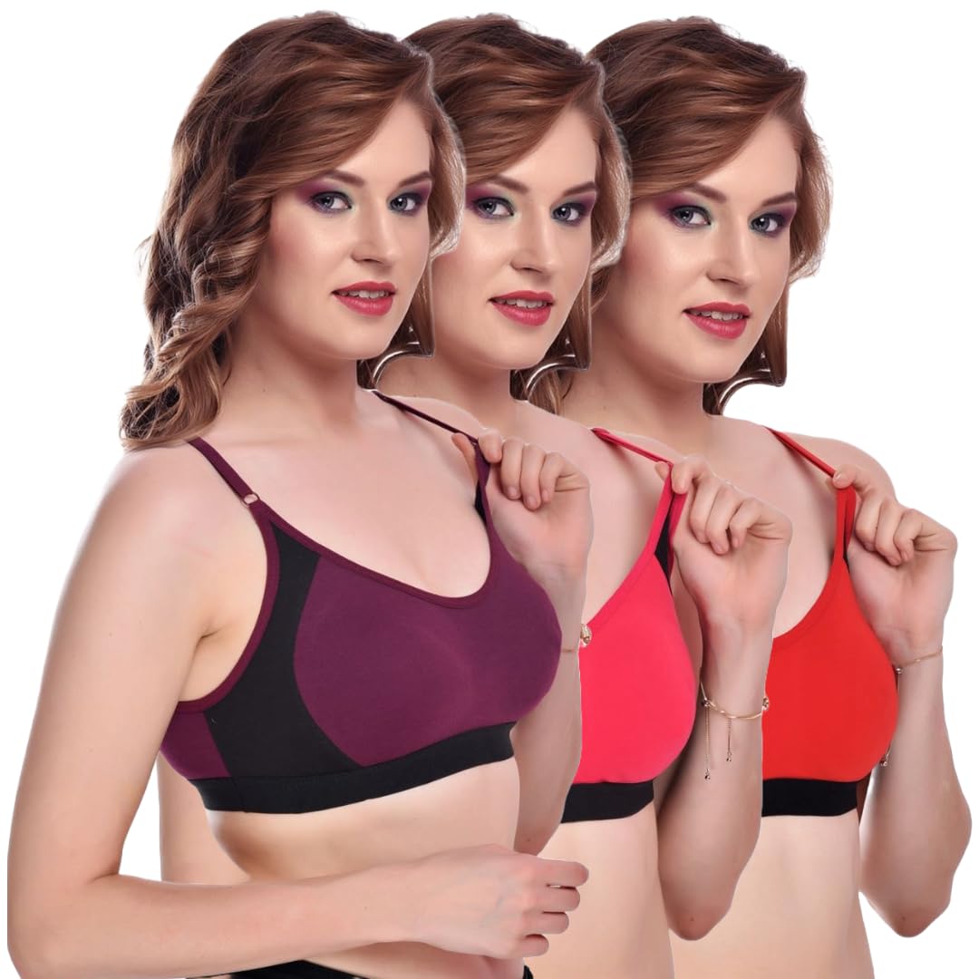 Women's Sports Bra 3-Pack, Scoop Neck-image-23