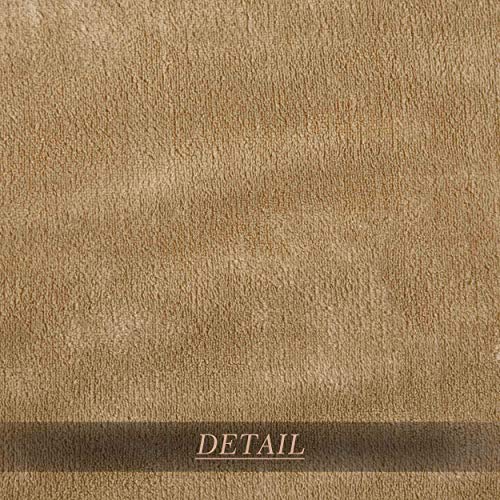 MERRYLIFE Throw Blanket for Couch|Ultra-Plush Soft Colorful Oversized | Chair Travel Plush Blanket Throws | (50" 60", Beige)