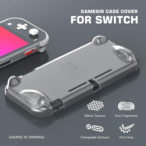 Miniatura 2 de GameSir - Carcasa protectora para Nintendo Switch Lite translúcida antigolpes antiarañazos