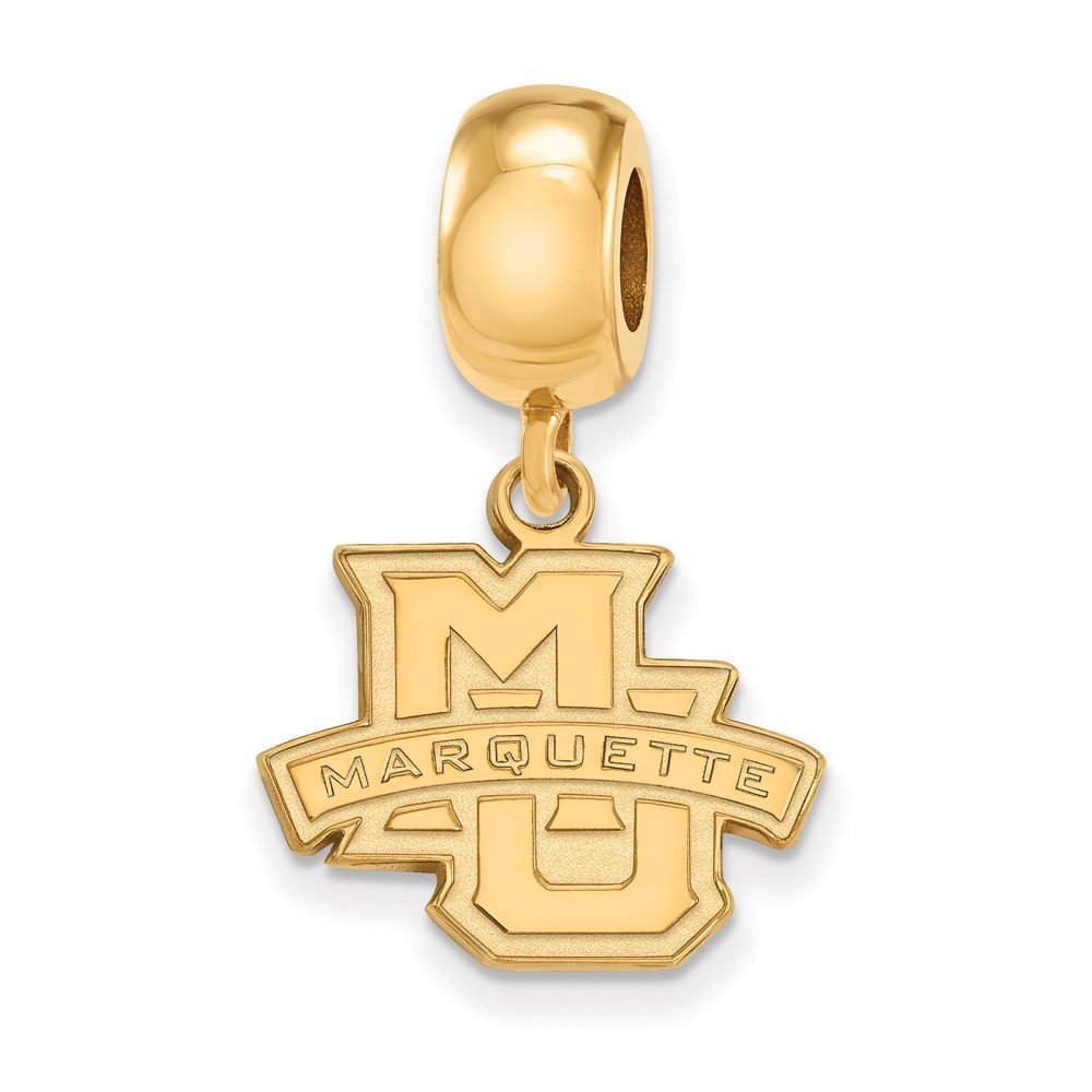 Marquette Small (1/2 Inch) Dangle Bead (Gold Plated)