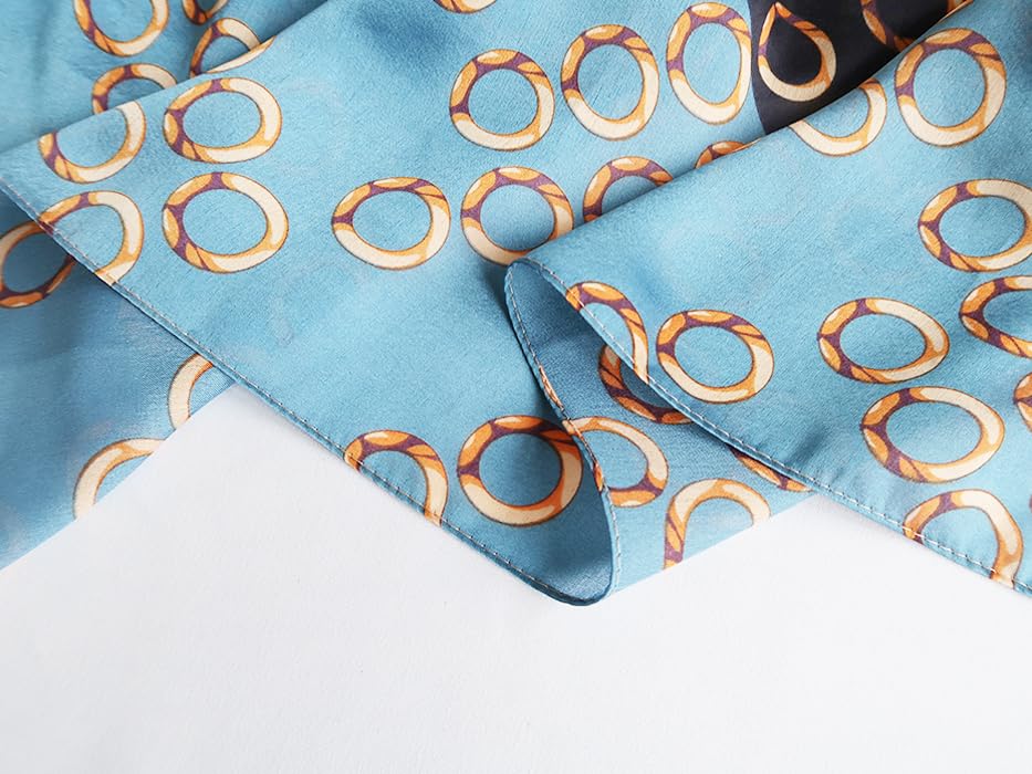 Image of MALINA Women's Polyester Silk Satin Stole Scarf - Soft Lightweight Fashion Wrap, Elegant Floral & Gradient Design, summer stole,Scarf For Women,Premium Stole,Large Size 180x90 cm'