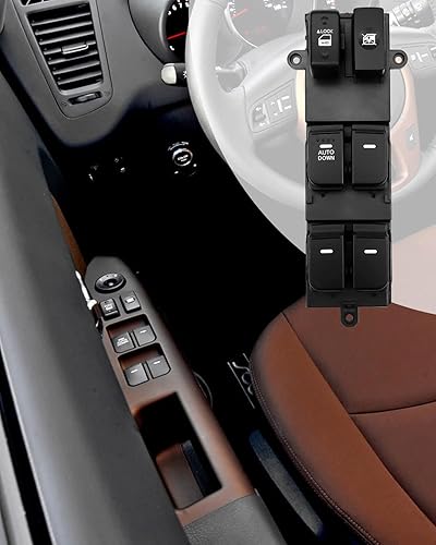 Miniatura 6 de Master - Interruptor de ventana eléctrica para Kia Soul 2011, 2012, 2013, reemplazar 93570-2K010 93570-2K010WK, interruptor de ventana lateral del