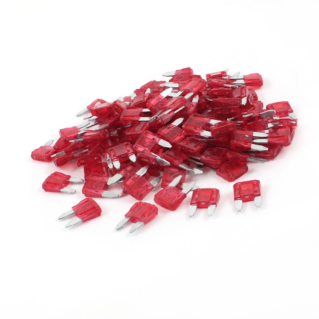 Fusible à lame petite taille 10A pour voiture rouge : résolvez les pannes de circuit (200 pcs)