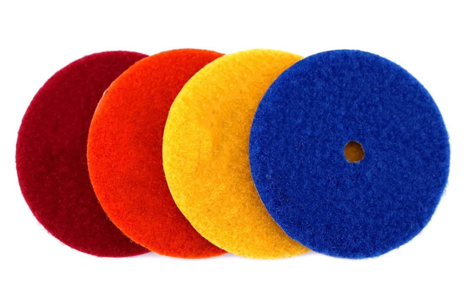 4 Unids/set Almohadillas De Pulido De Diamante De 3 Pulgadas Almohadilla De Pulido En Húmedo De Enlace De Cobre Para Disco De Molienda De Suelo De Hormigón De Mármol De Granito,400