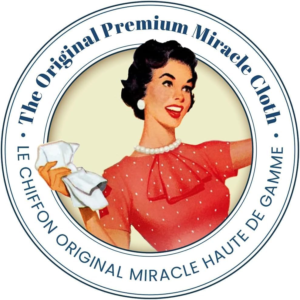 Miniatura 5 de Jude's Miracle Cloth Eco-Paquete de 8 paños de limpieza de microfibra de alta calidad, sin productos químicos, sin pelusas, ventanas, espejos, acero