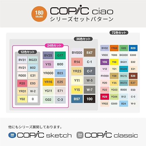 Miniatura 4 de Copic Juego de 36 colores Ciao Start