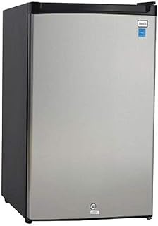 Avanti AR44 4.4 cu. ft. Compact Refrigerator, in Stainless Steel, Black