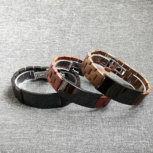 Bible Verses Cross Bracelets Ebony Wood/Red Sandalwood/Walnut Wood & Stainless Steel ID Wooden Bracelets Adjustable Bangle Jewelry Gifts - 8.26in4
