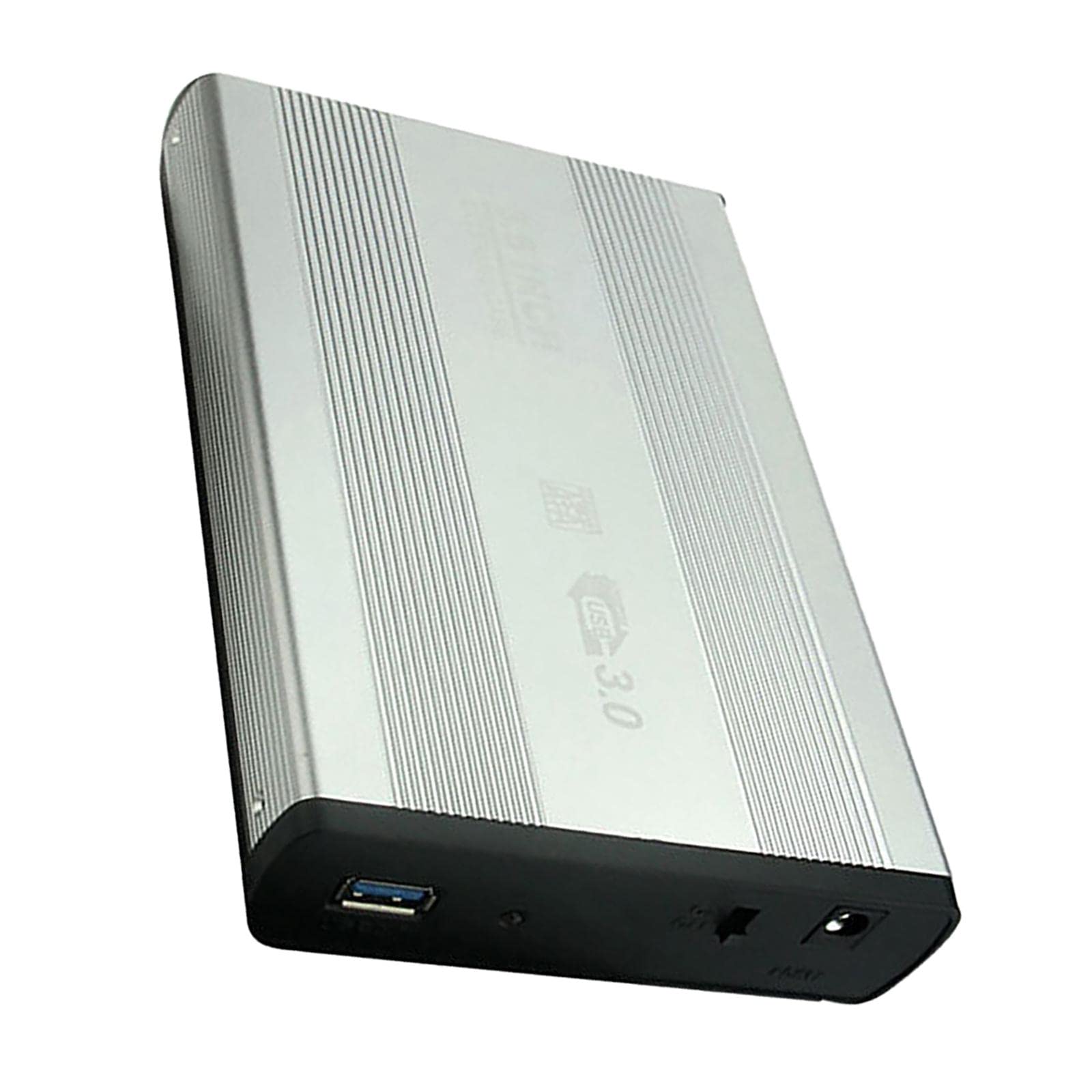 ujeavette® usb 3.0 to sata external 3.5 inch hdd case dock hard disk hd ssd box silver