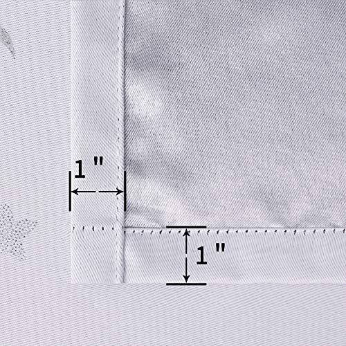 Image of BGment Nursery Curtains for Kids Room, Star and Moon Room Darkening Curtains for Girls Boys Bedroom, BlackoutThermal Insulated Decoration Window Grommet Curtains, 2 Panels, 42 x 72 Inch, Greyish White