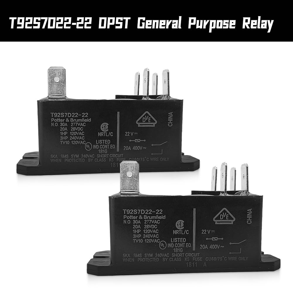 Produktbild von T92S7D22-12 Relais 24VDC 6 Pins DPST-NO – Für Automobil, Industrie Und Co.