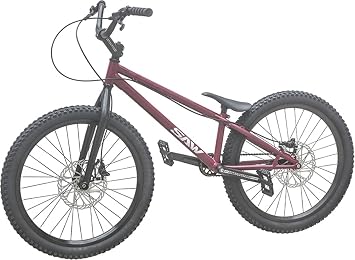 BMX Bicycle 24" Bike Stunt Bike Trial Bike for Adults Beginner and Advanced Rye Crmo Frame and Fork with Front and Rear Brakes Purple Upgraded